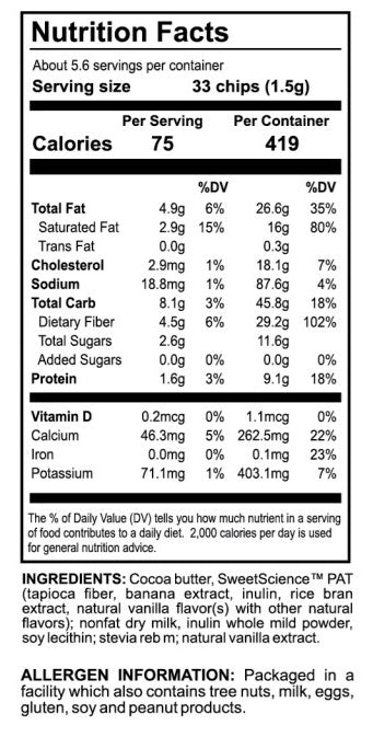 White Chocolate - (10) 3.0 oz packages